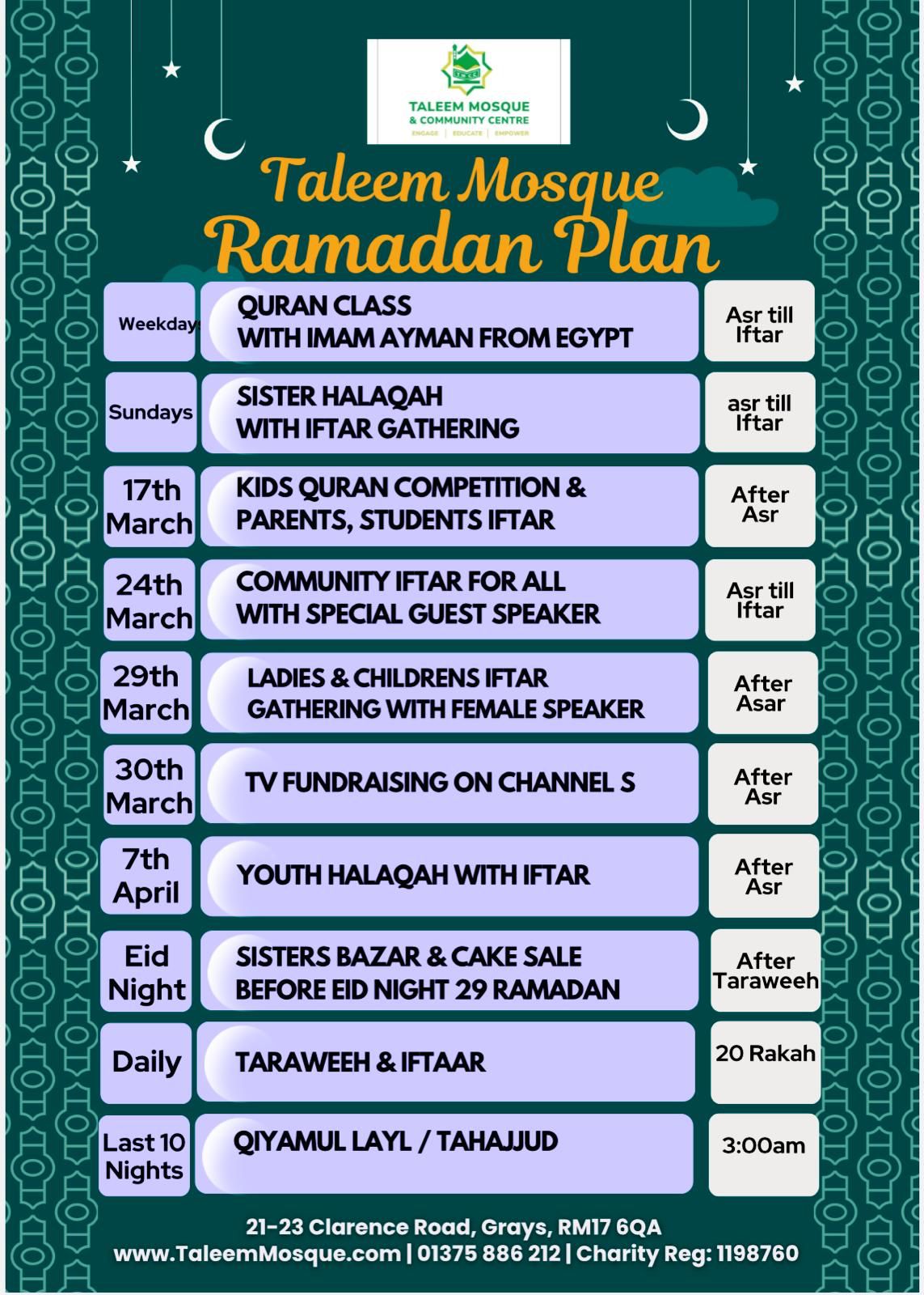 Taleem Ramadan Plan