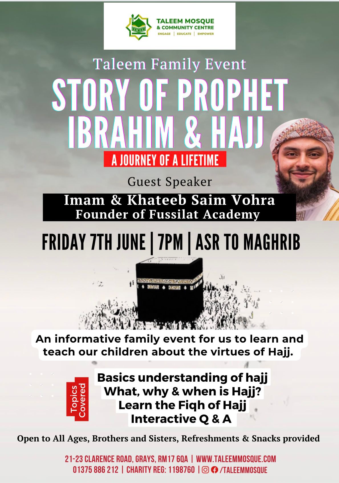 Family Event – Story Of Prophet Ibrahim & Hajj